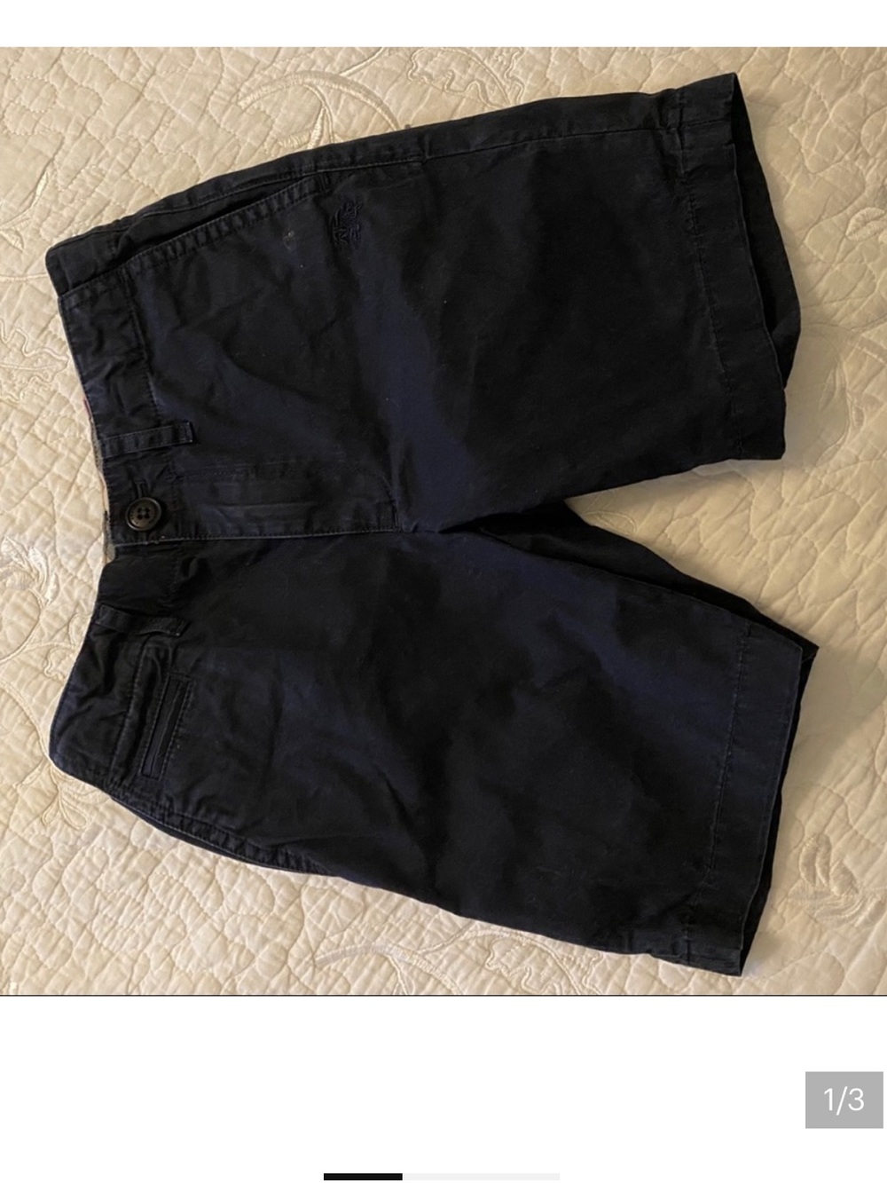 Boys Burberry shorts navy blue